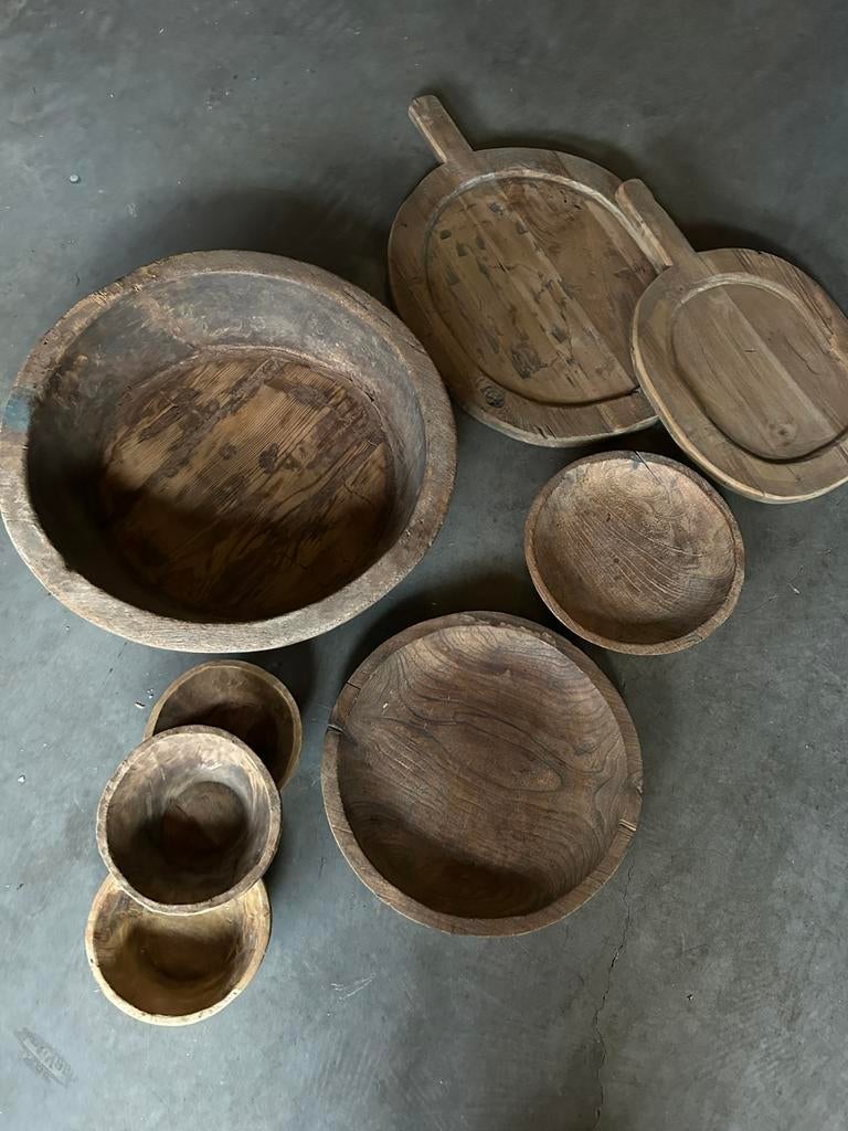 Hoffz schalen en dien bladen!!, Ophalen, Zo goed als nieuw, Rond, Glas