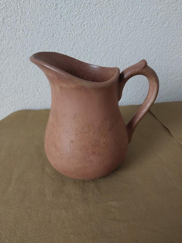 Antiek Vieux Gres schenkkannetje - bruin aardewerk, Antiek en Kunst, Antiek | Keramiek en Aardewerk, Ophalen of Verzenden