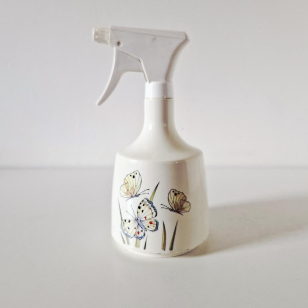 Vintage bloemenspuit Emsa  met vlinders geen gieter, Ophalen of Verzenden, Huis en Inrichting