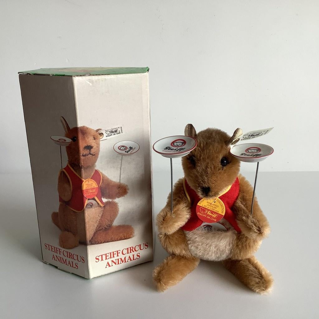 Steiff Kangeroo jongleur limited edition, Ophalen of Verzenden, Nieuw, Stoffen beer, Steiff
