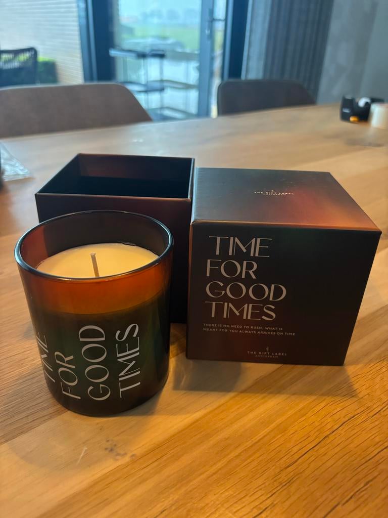 Mooie geur kaars van The Gift Label amsterdam, Overige materialen, Bruin, Nieuw, Ophalen of Verzenden