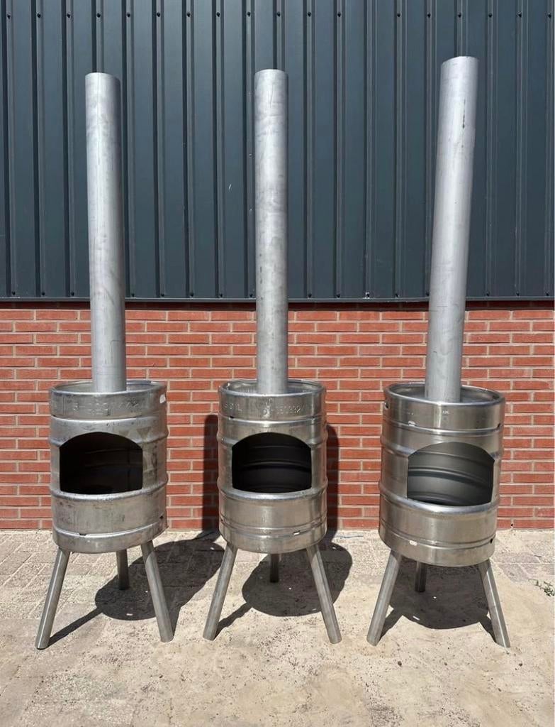 Bierfust Tuinhaard - Sfeervolle Warmte!, Ophalen of Verzenden, Gebruikt