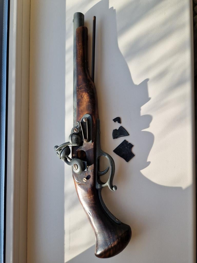 Antiek Vuursteen pistool (replica), Ophalen of Verzenden