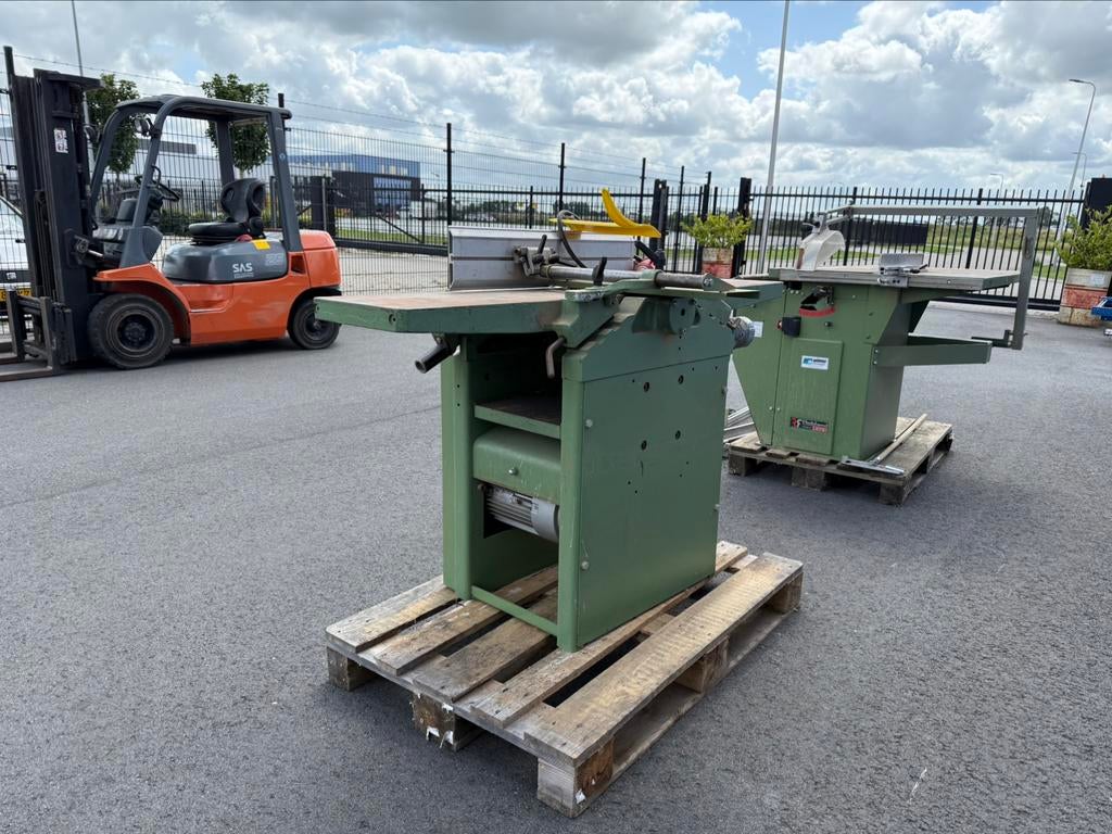 Robland vlak vandiktebank, lintzaag, en formaatzaagmachine, Ophalen of Verzenden