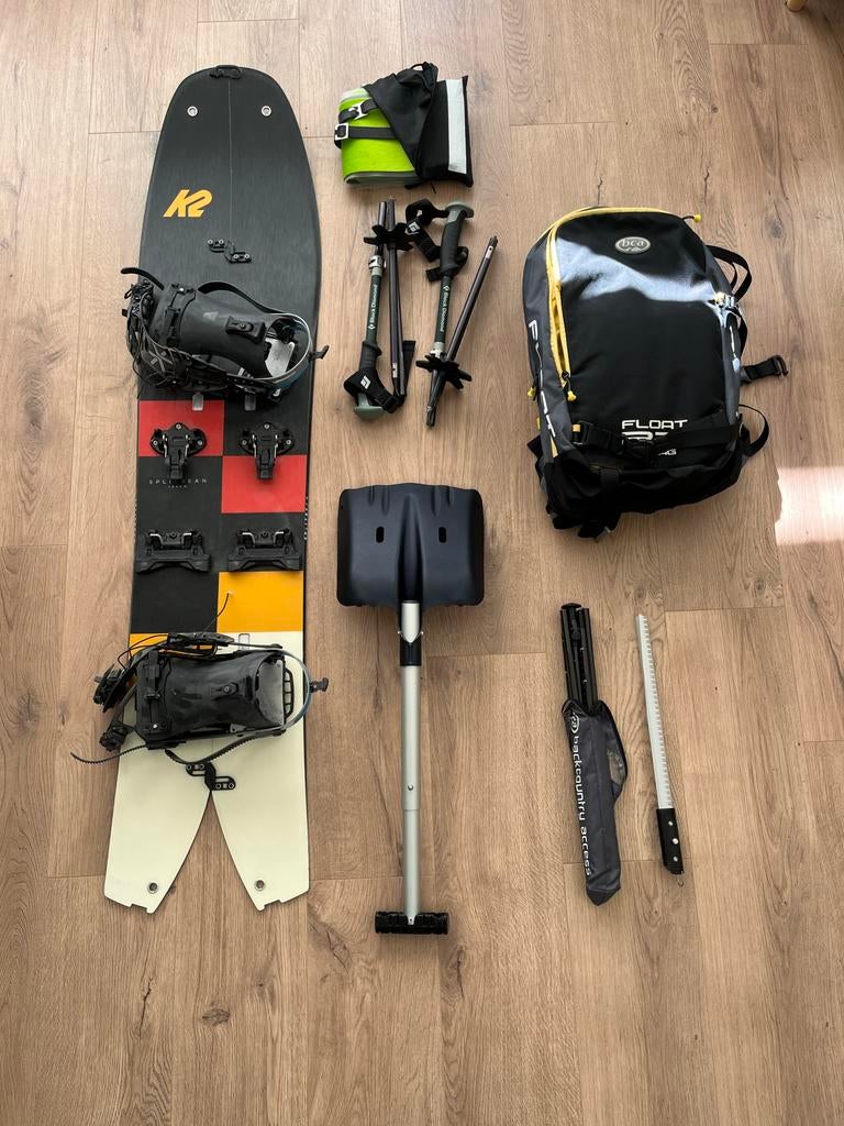 Zgn Splitboard backcountry set, Overige merken, 160 tot 180 cm, Gebruikt, Ophalen of Verzenden
