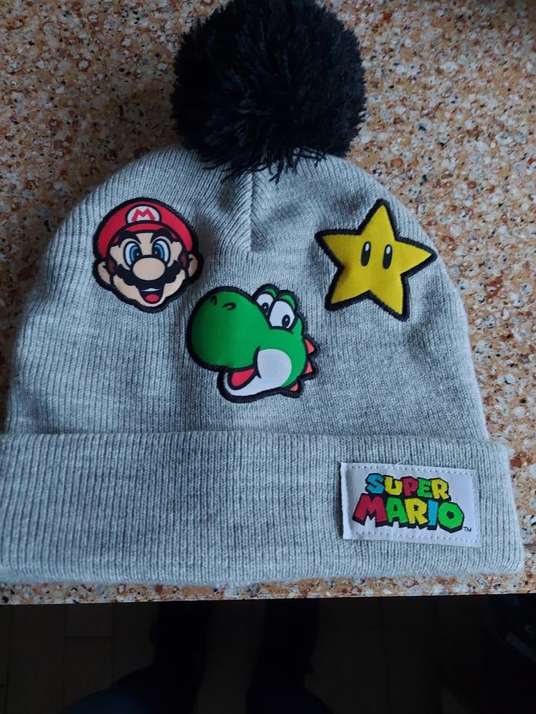 Super Mario Muts met Pompon, Super Mario, Jongetje of Meisje, Ophalen of Verzenden, Zo goed als nieuw