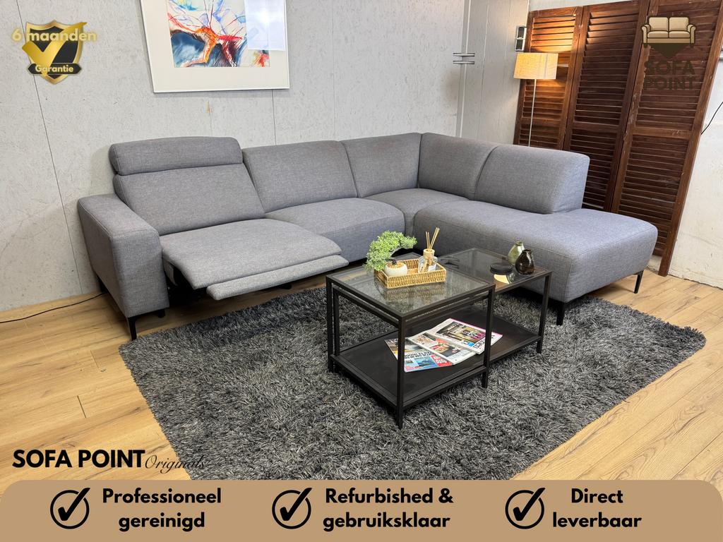 “Profijt Meubel Mendon” Elektrische Hoekbank- Gratis Bezorgd, Ophalen of Verzenden, Zo goed als nieuw, Noordkade 68A, Vierpersoons of meer
