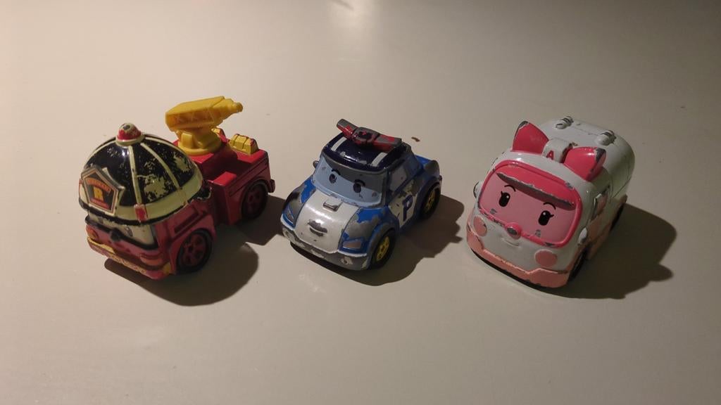 Robocar Poli Speelgoed Auto's - Set van 3, Ophalen, Gebruikt