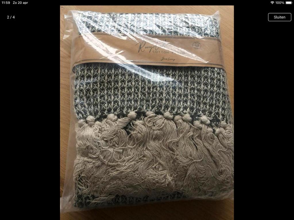 Plaid, Ophalen of Verzenden, Nieuw