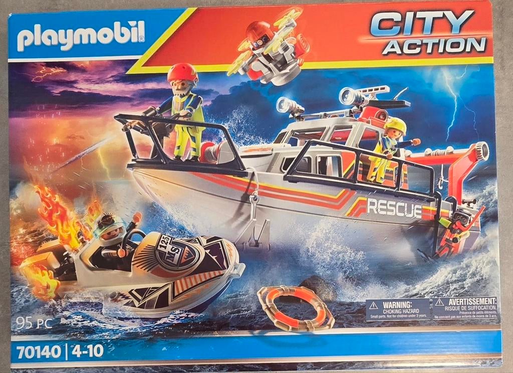 Playmobil Action Rescue boot 70140, Ophalen of Verzenden, Nieuw, Complete set