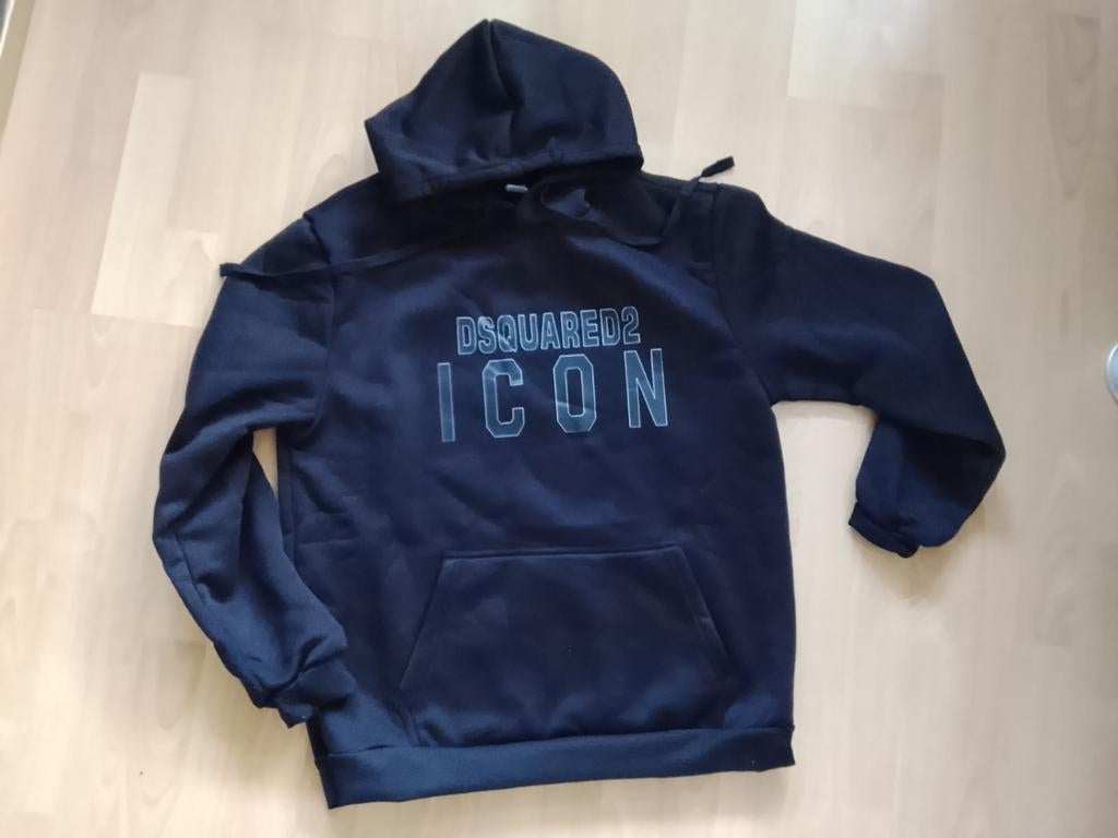 Dsquared icon hoody xl, Kleding | Heren, Ophalen of Verzenden, Maat 56/58 (XL), Zwart