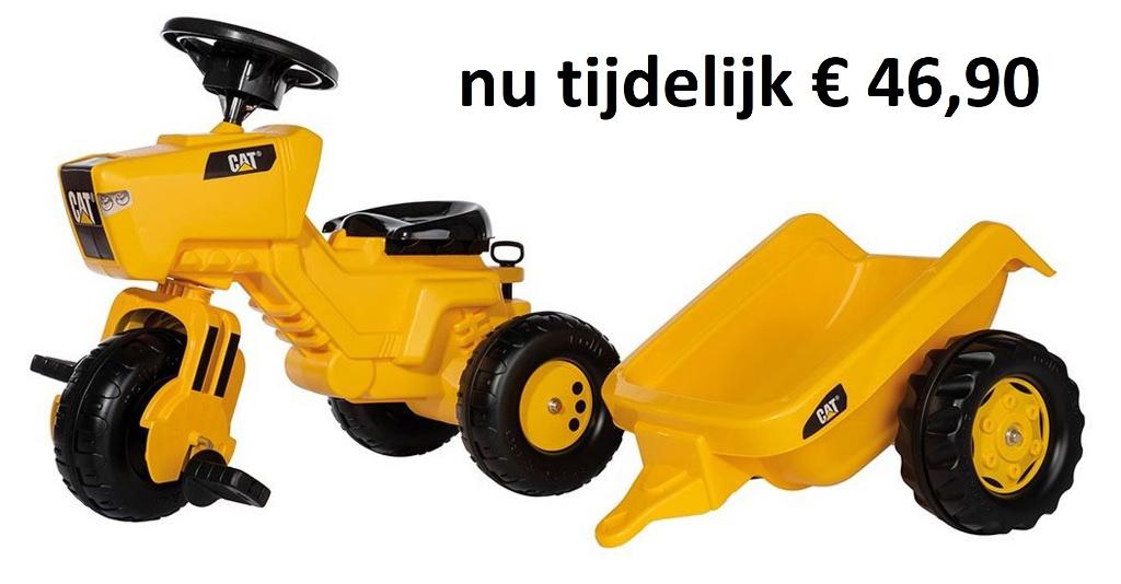 CAT driewieler met Aanhanger R052936 Rolly Kid traptrekker, Ophalen of Verzenden, Nieuw, Overige merken