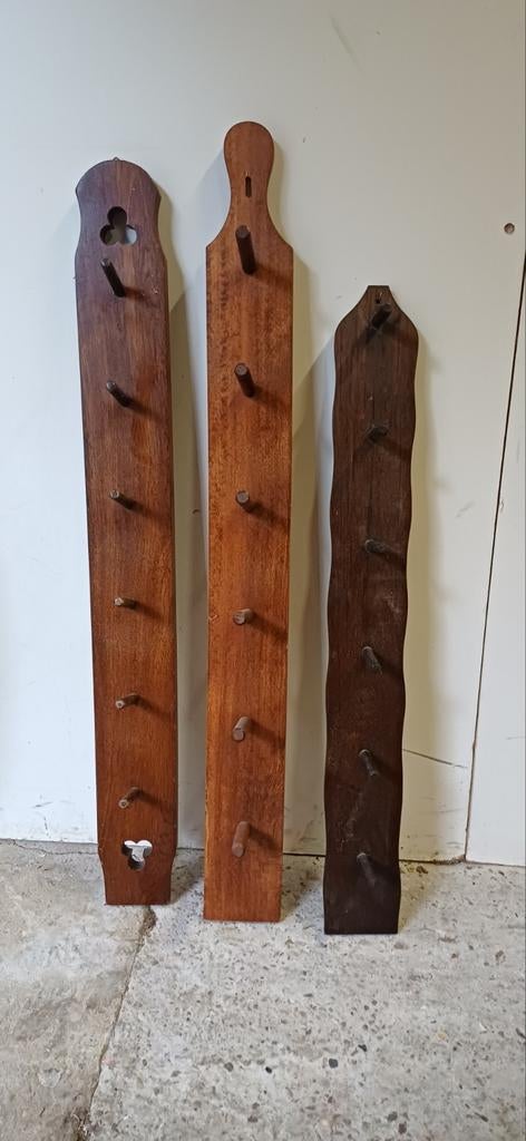 Vintage jaren 70 houten mokken rek., Huis en Inrichting, Ophalen of Verzenden