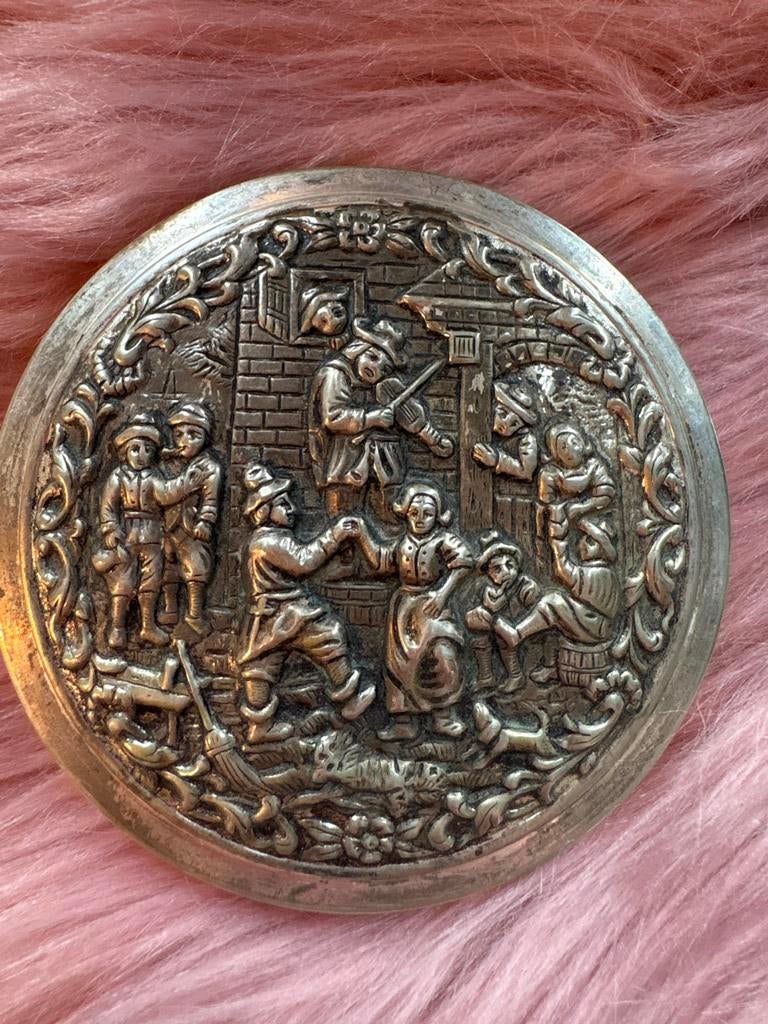 Antieke El Pacca Poederdoos - Hans Jensen - 1890-1920, Antiek en Kunst, Ophalen of Verzenden