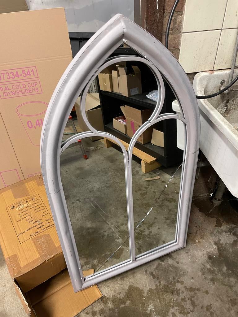 Tuinspiegel met schade, Ophalen of Verzenden, Overige vormen, 50 tot 100 cm, 100 tot 150 cm