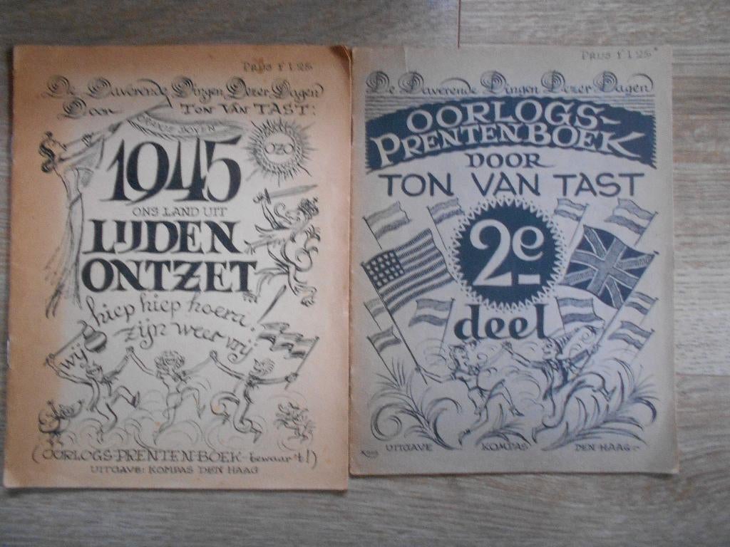 Ton van Tast oorlogs- prentenboek deel 1 en 2, Ophalen of Verzenden, Zo goed als nieuw