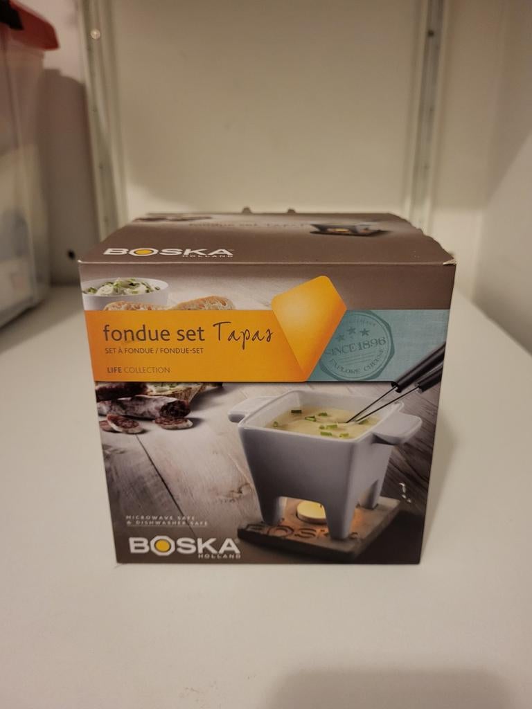 Boska fondue set tapas, Ophalen of Verzenden, Zo goed als nieuw, Waxinelicht, Fondueset