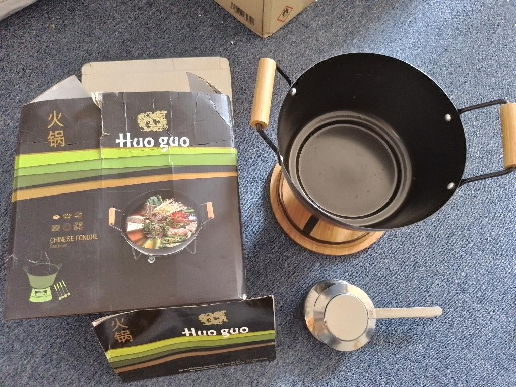 Chinees fondue, Ophalen of Verzenden, Zo goed als nieuw, Brander, Fondueset