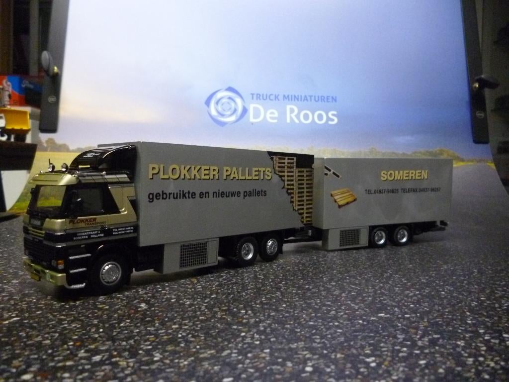 Tekno Scania 113 combi Plokker Pallets met certificaat, Ophalen of Verzenden, Nieuw, Bus of Vrachtwagen, Tekno