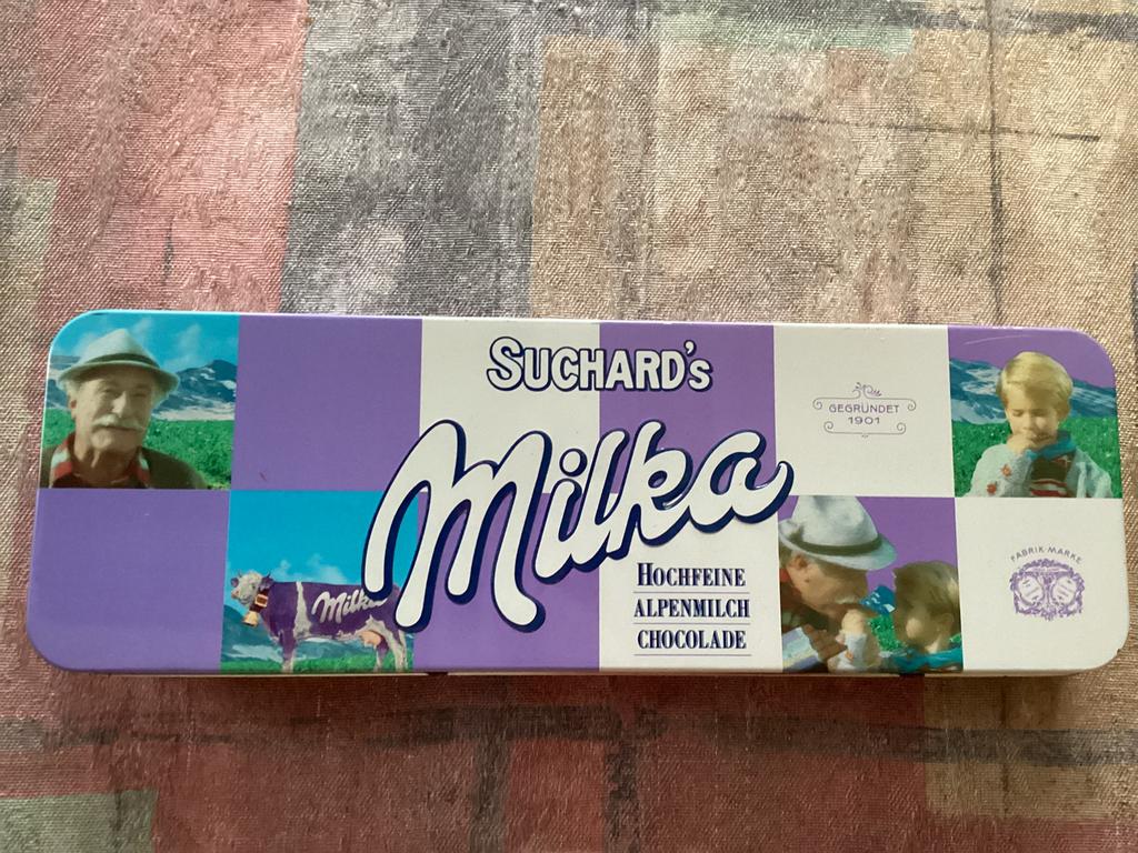 Milka Alpenmilch blik., Ophalen, Gebruikt, Overige, Overige merken