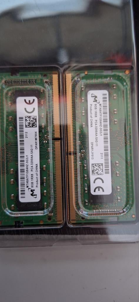 Micron 16GB (2x8GB) DDR4 3200MHz SODIMM Laptop Geheugen, DDR4, Nieuw, Ophalen of Verzenden, Laptop