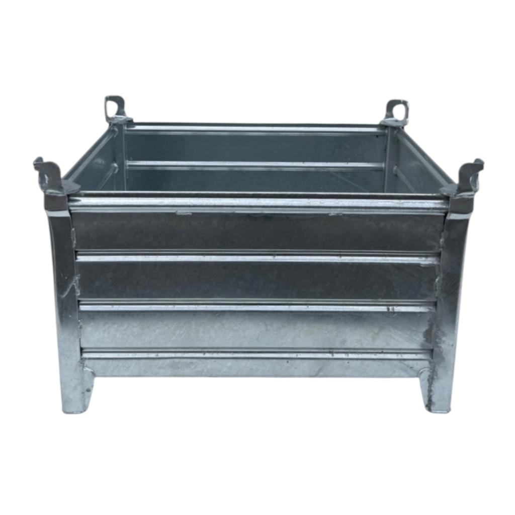 Stapelbakken staal, opslagbak, voorraadbak stapelbak, Ophalen, 100 cm of meer, 60 cm of meer, 50 cm of meer