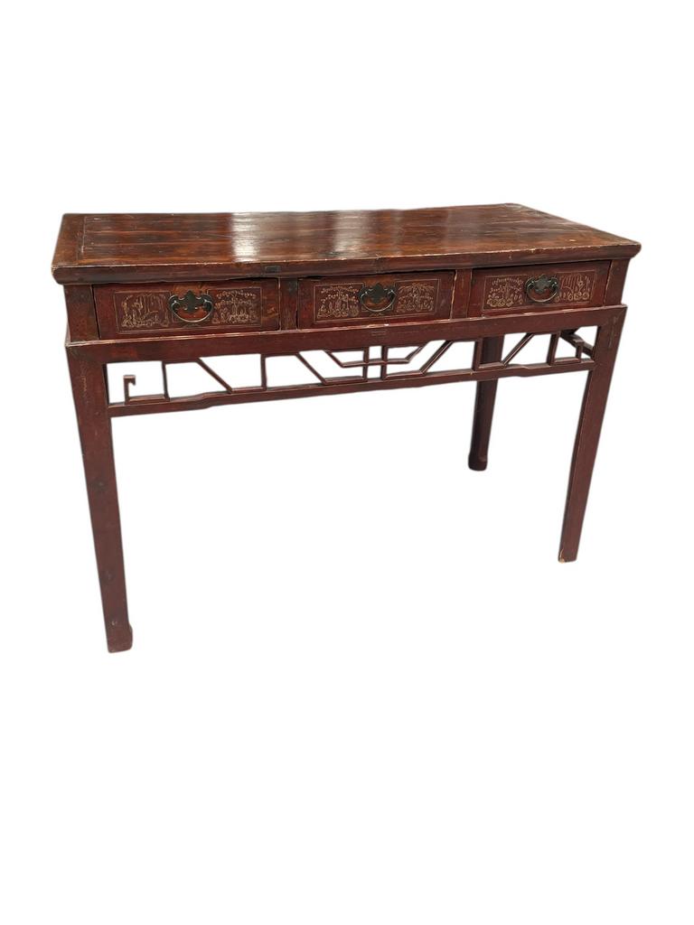 Chinese wandtafel, Gebruikt, 100 tot 150 cm, ?, Rechthoekig