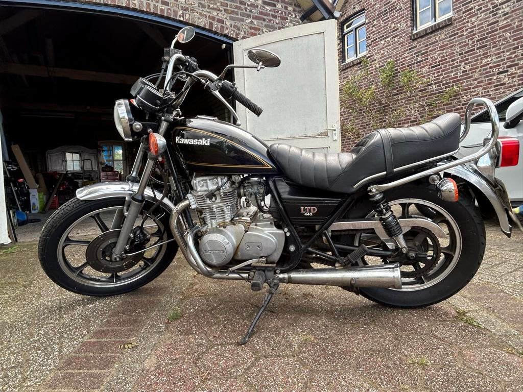 Kawasaki KZ 440 LTD oldtimer motor, Motoren, 400 cc, 2 cilinders, Chopper, Particulier