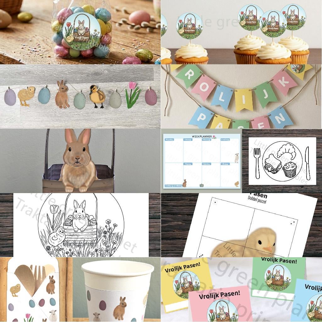 Paas printable bundel – Compleet Paasfeest pakket, Kinderen en Baby's, Overige Kinderen en Baby's, Nieuw, Verzenden