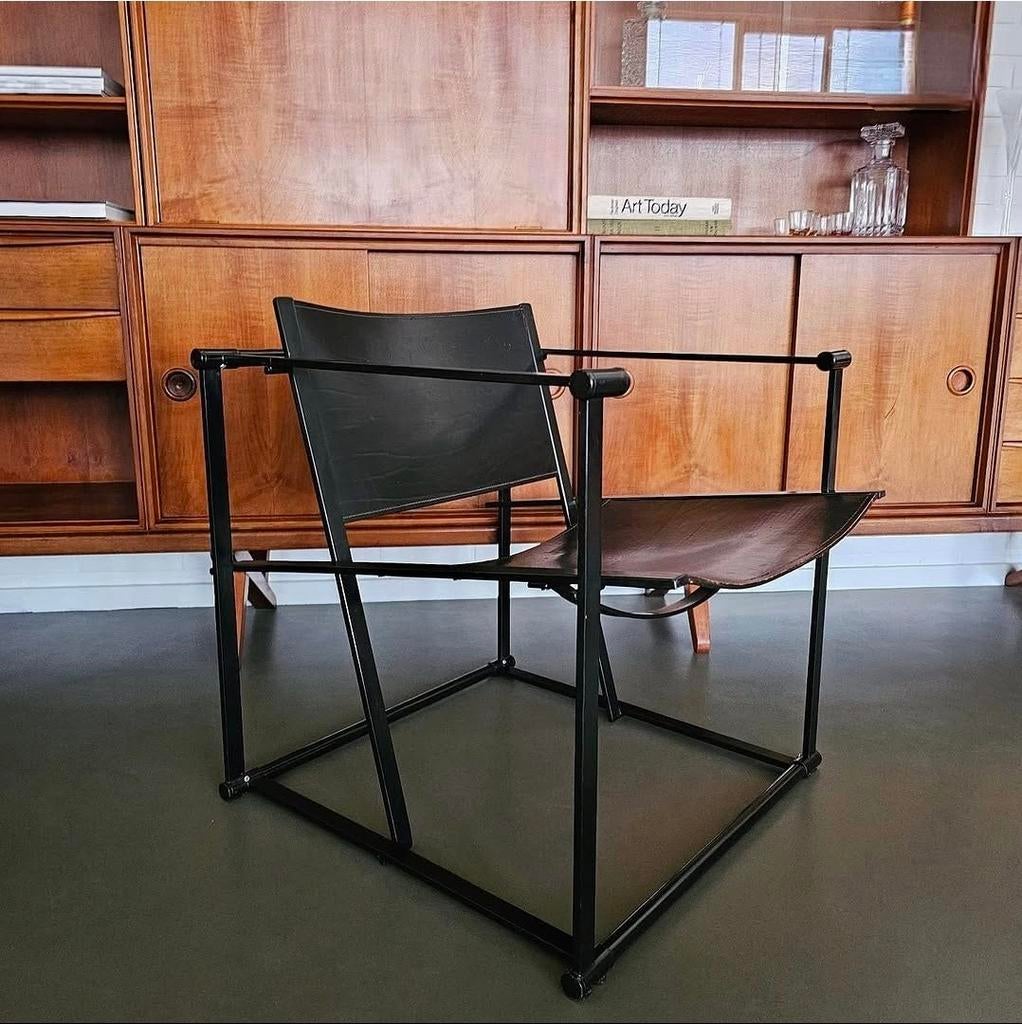 SALE! Vintage Kubus' Chair FM60 Radboud van Beekum Pastoe, Zwart, Ophalen of Verzenden, Zo goed als nieuw, X