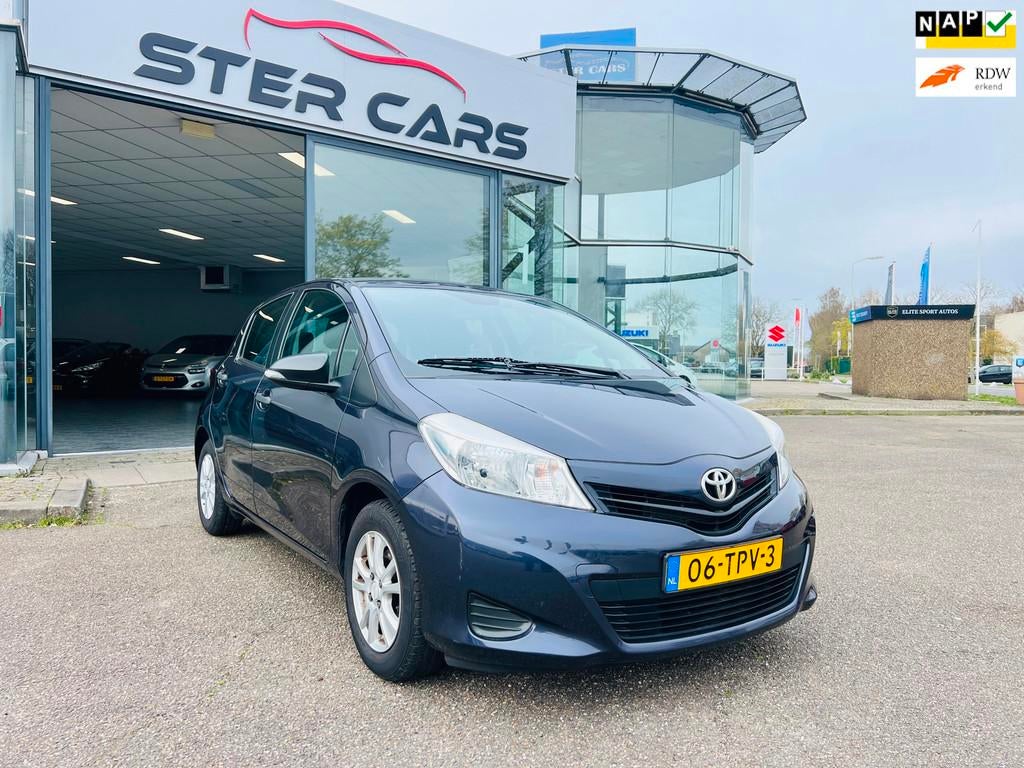 Toyota Yaris 1.0 VVT-i Comfort|Km 48500NAP|Airco|APK|Onderho, Euro 5, Gebruikt, Blauw, Origineel Nederlands