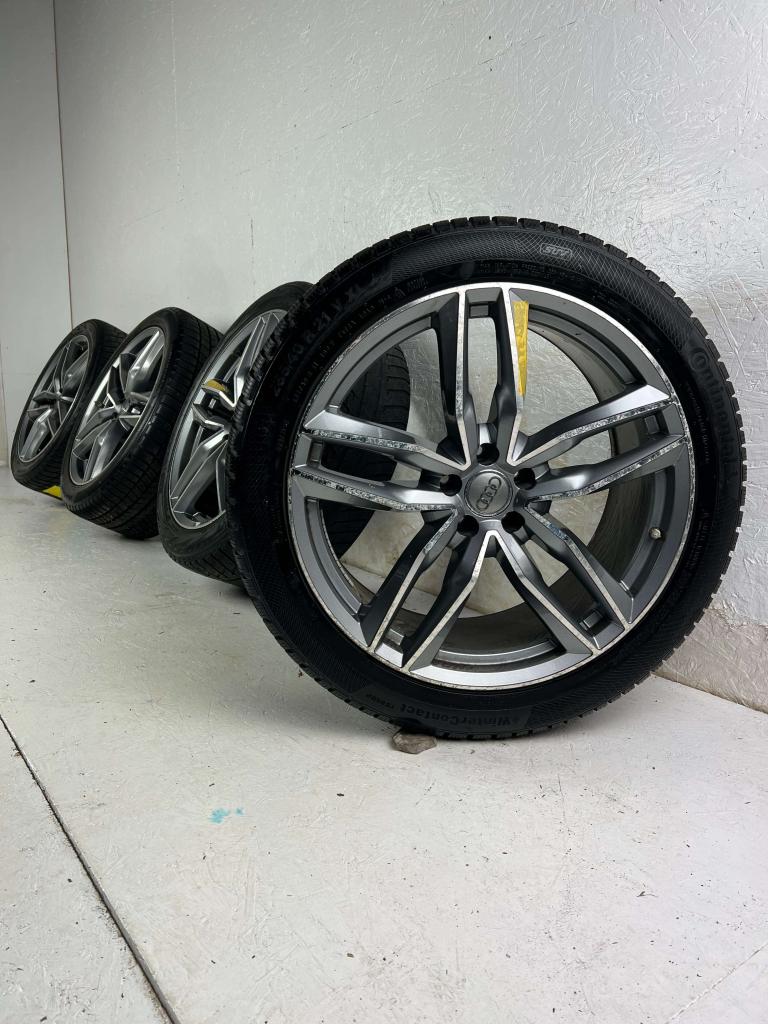 Audi Q7 SQ7 Q8 SQ8 gunner velgen 21" 5x112 winterset 7mm!, Niet ingevuld, Gebruikt, 285 mm, Banden en Velgen