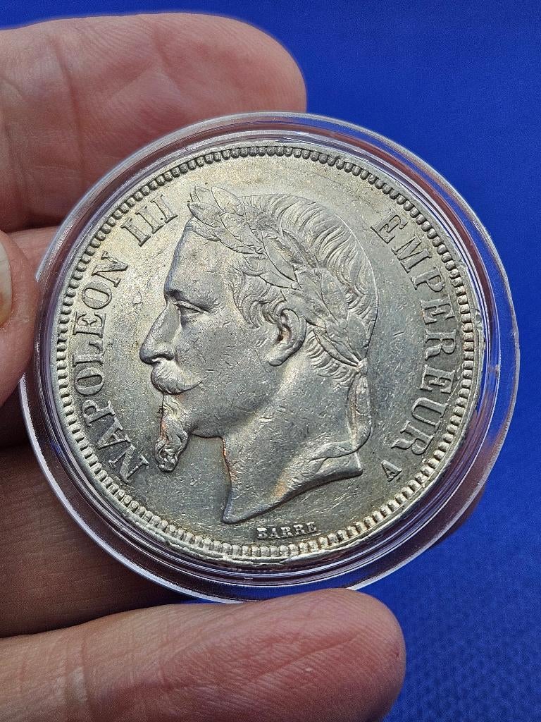 (3581) FRANCE  NAPOLEON III  5 FRANCS 1868, Ophalen of Verzenden, Frankrijk, Losse munt, Zilver