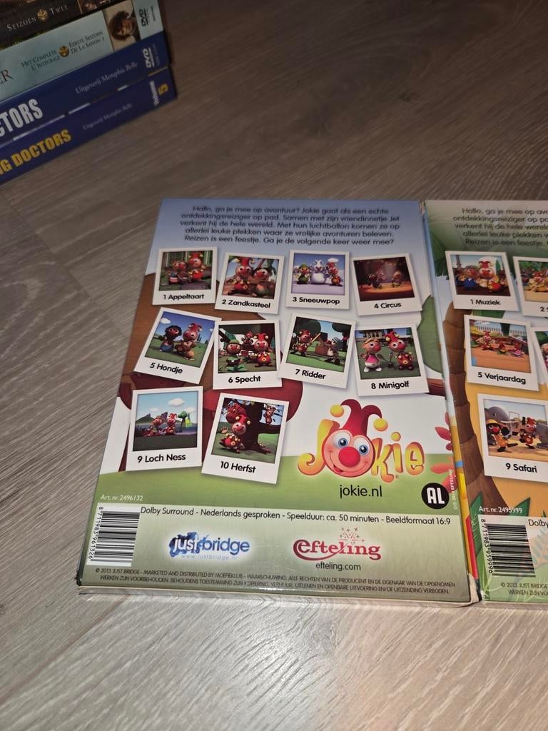 Jokie - 2x dvd met 20 avonturen Efteling, Alle leeftijden, Ophalen of Verzenden, Zo goed als nieuw