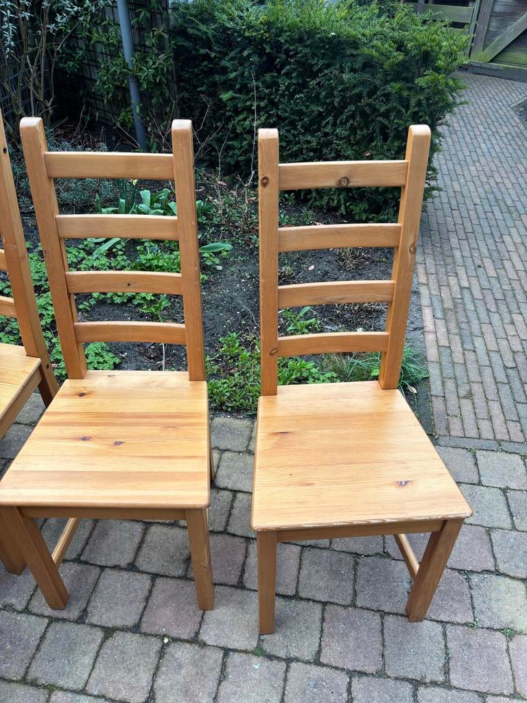 IKEA houten stoelen - set van 6, Huis en Inrichting, Ophalen, Gebruikt, Overige kleuren, Vier