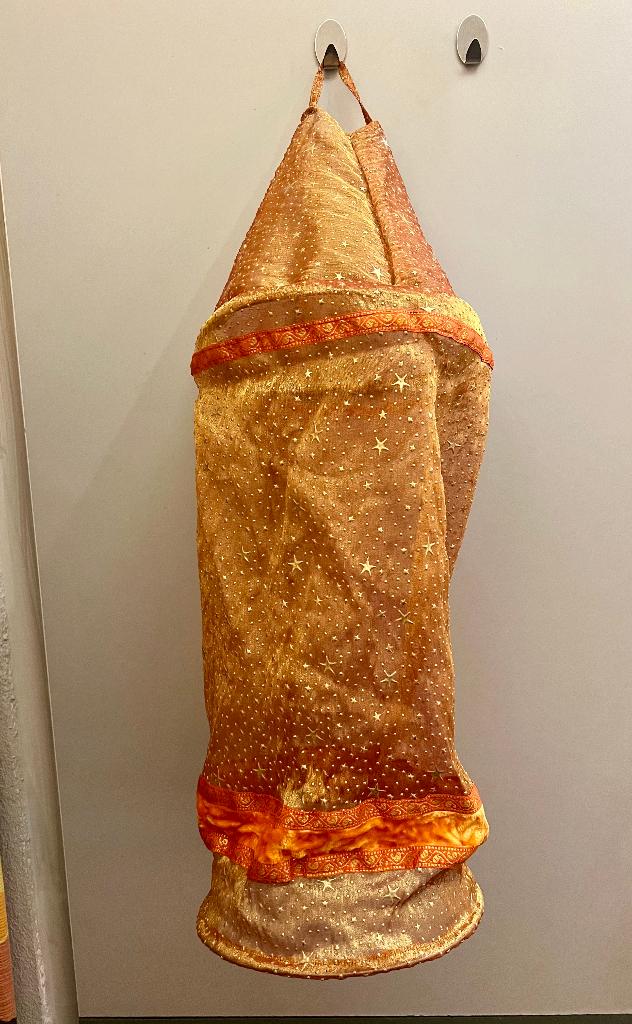 Vintage sari organza hanglamp oriëntaalse lamp boho hippie, Huis en Inrichting, Lampen | Hanglampen, Vintage boho bohemian india