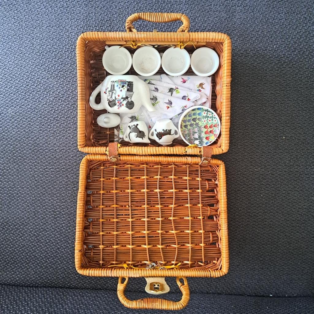 Kinderpicknickmandje met Jip en Janneke servies, Ophalen of Verzenden, Jongen of Meisje