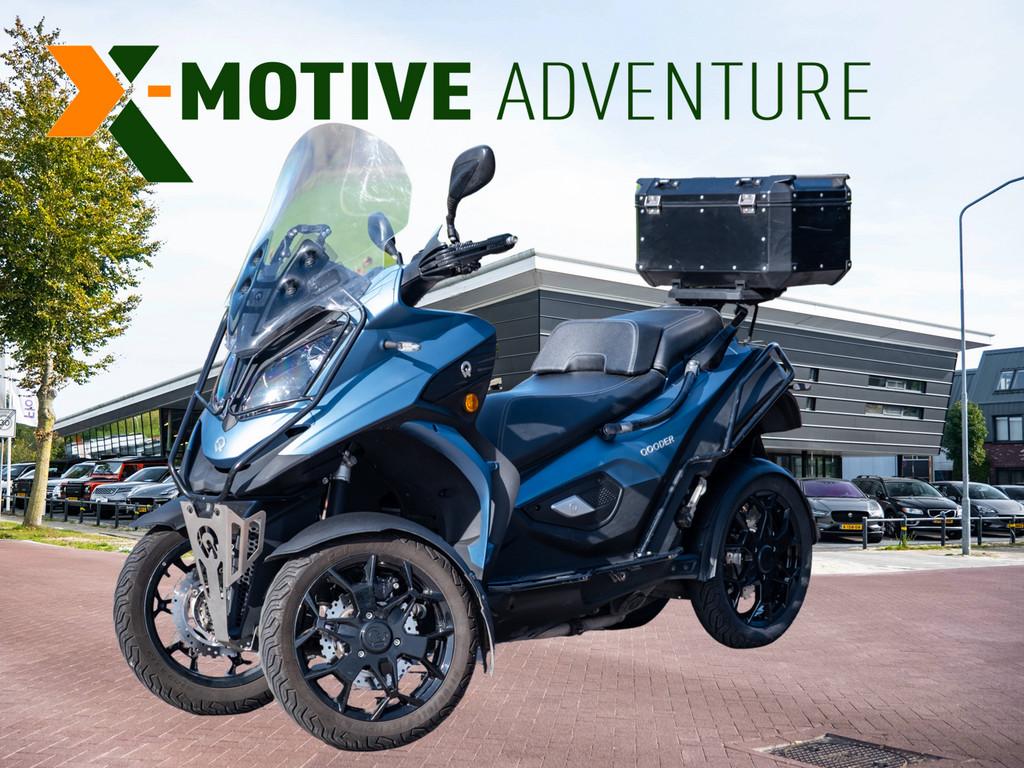 Quadro Qooder QV4 | Hoog windscherm | Topkoffer | Valbeugels, Motoren, Scooter, Jules Verneweg 7
5015 BD  Tilburg, NL, Bedrijf