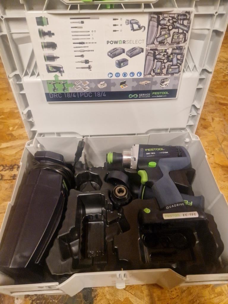 Festool DRC 18/4 Li Schroefboormachine in Systainer, Ophalen of Verzenden, Boor- en Schroefmachine