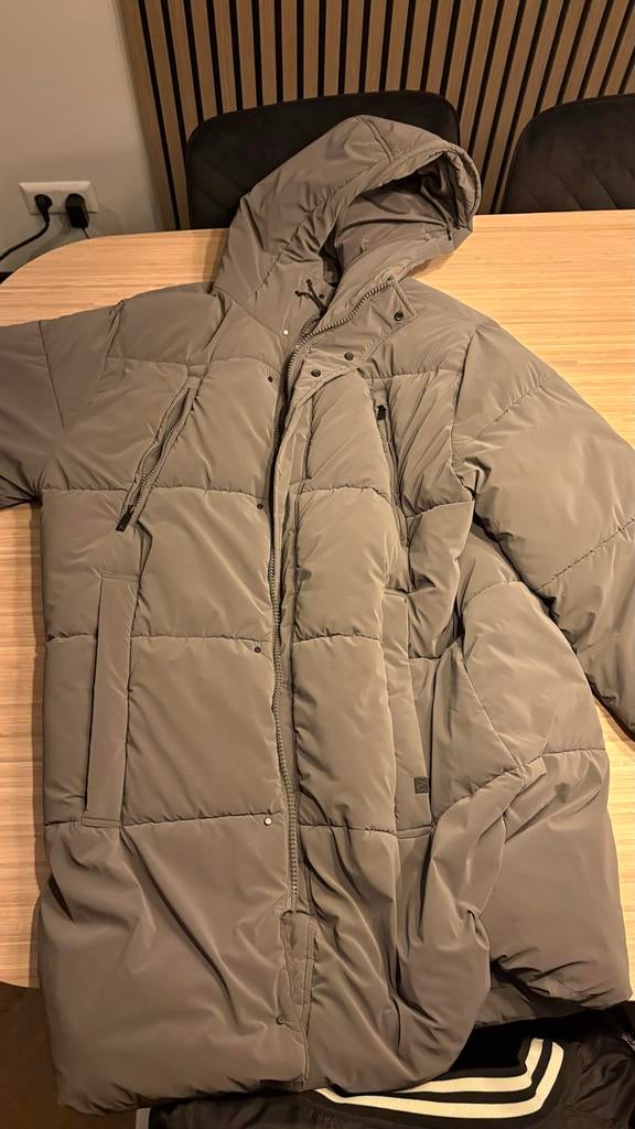 Lange grijze winterjas ashes to dust XXL, Ophalen of Verzenden, Gedragen, Maat 46/48 (XL) of groter, Grijs