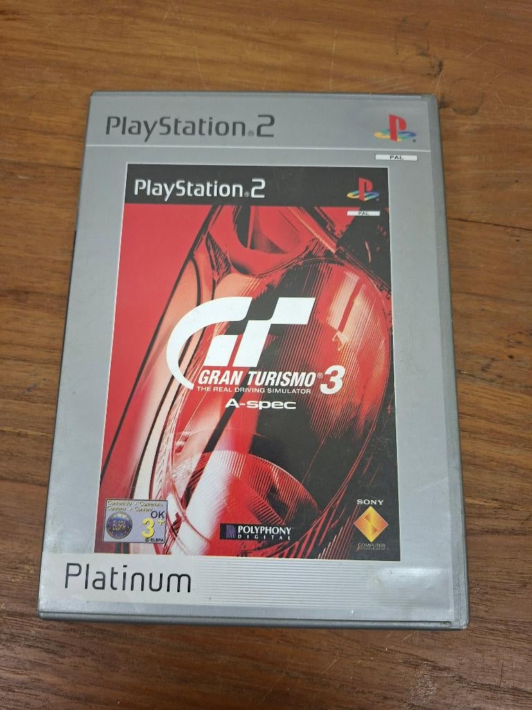 Gran Turismo 3 A-Spec PS2, Gebruikt, 1 speler, Racen en Vliegen, Ophalen of Verzenden