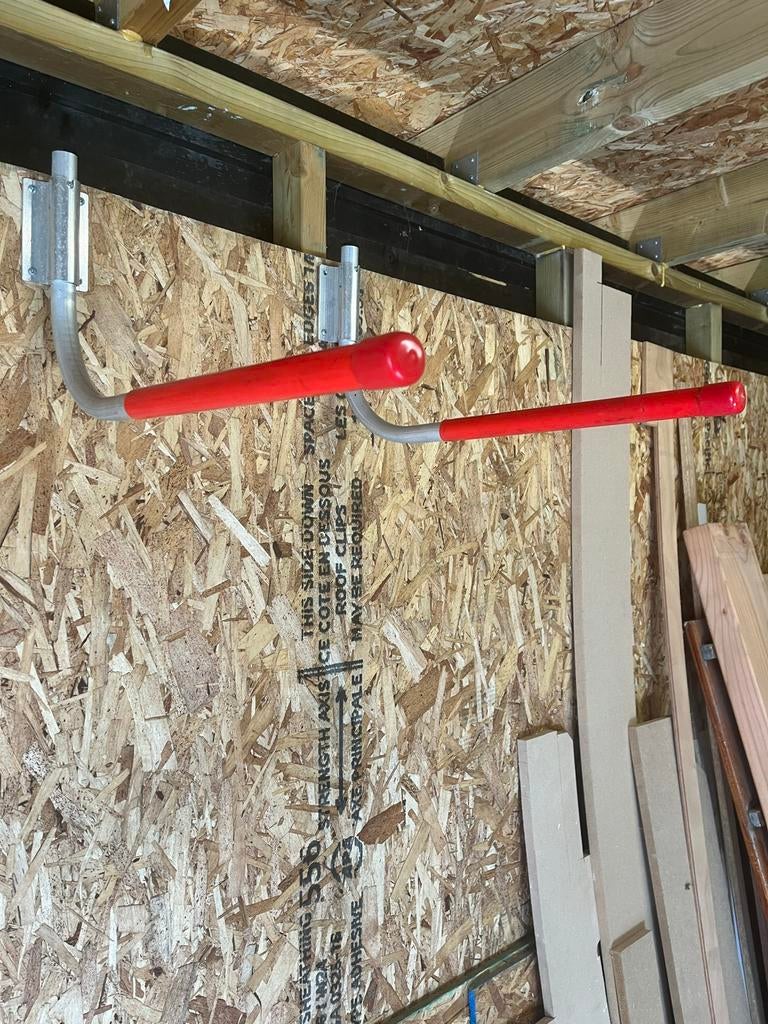 Wandhaken voor fiets, ladder, ski’s, parasol, Ophalen of Verzenden, Zo goed als nieuw