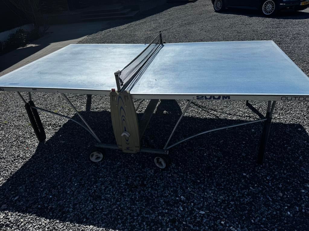 tafeltennistafel outdoor cornillieau 200, Sport en Fitness, Tafeltennis, Ophalen, Gebruikt, Tafel Outdoor, Verrijdbaar