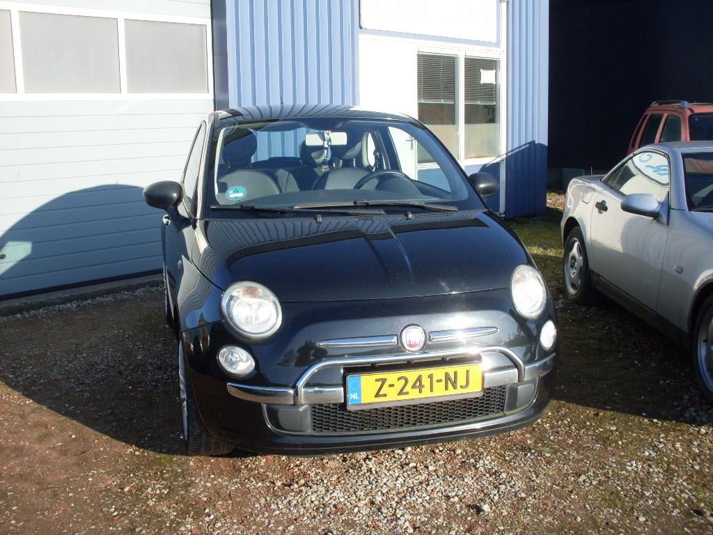 Fiat 500 1.2 C 2008 Zwart, Voorwielaandrijving, 1242 cc, 4 cilinders, 840 kg