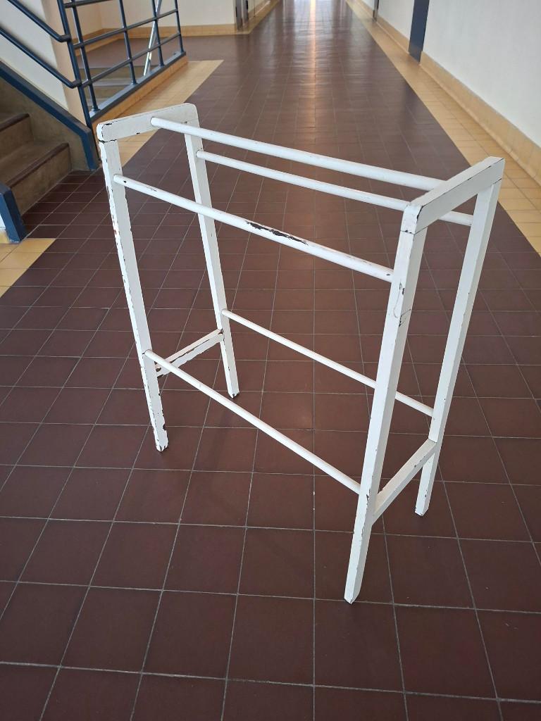 vintage staand handdoekenrek rek brocante patina oude verf, Antiek en Kunst, Antiek | Woonaccessoires, Ophalen of Verzenden