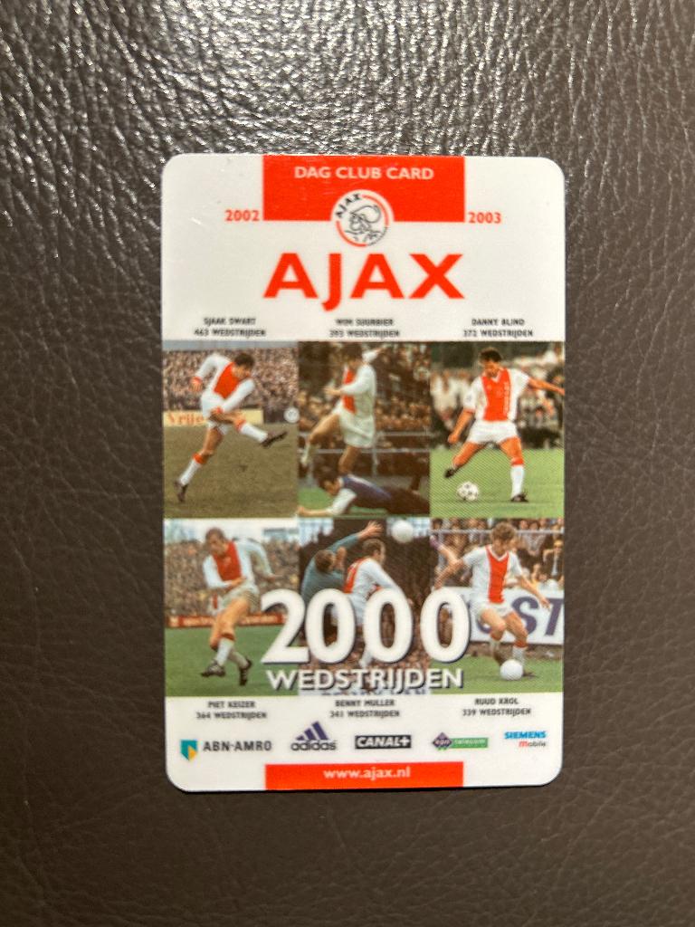 Ajax dag club card sky box seizoen 2002/2003, Ophalen, Zo goed als nieuw, Ajax, Overige typen