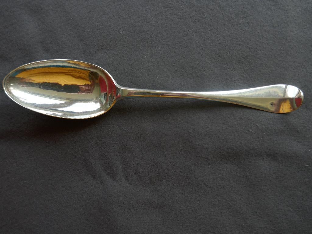 Zilveren dinerlepel andries vis amsterdam 1781, Ophalen of Verzenden