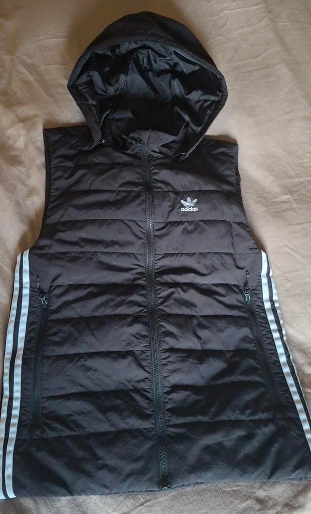 **Originele Adidas bodywarmer maat XS afneembare capuchon**, Kleding | Heren, Bodywarmers, Zwart, Ophalen of Verzenden, Zo goed als nieuw
