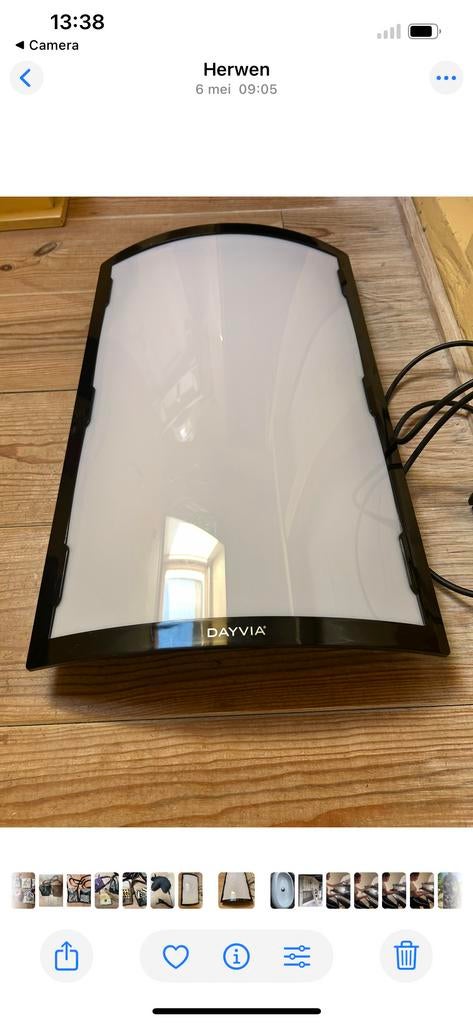 Dayvia Lichttherapielamp - Tegen winterdepressie, Ophalen, Gebruikt