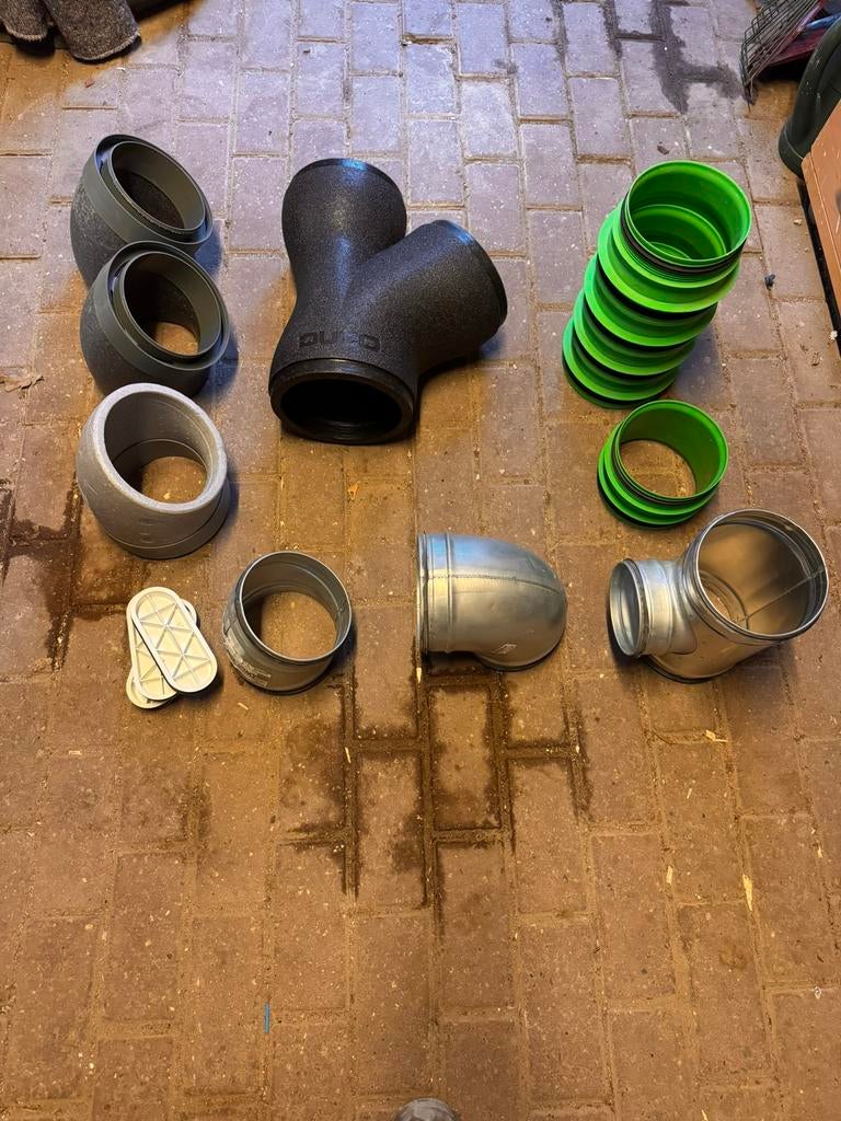 Duco WTW buis en hulpstukken, Bochten, Pvc, Ophalen of Verzenden, Zo goed als nieuw